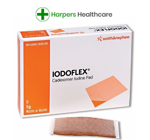 Box iodoflex cadexomer - of, 5