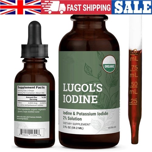 2pack organic lugol iodine - lugol's,