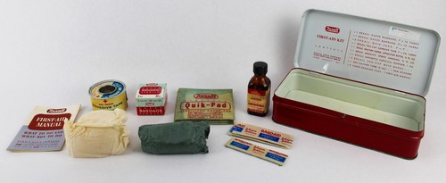 Vintage rexall first aid - vintage, kit