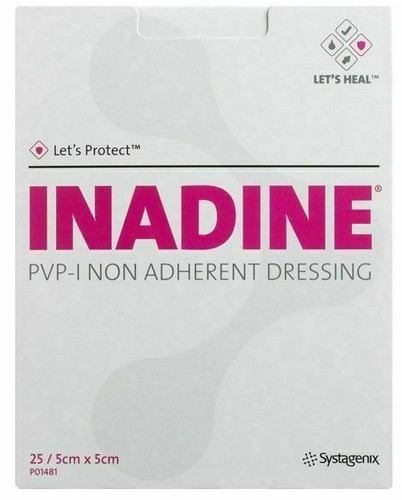 Inadine iodine dressings all - dressings, |